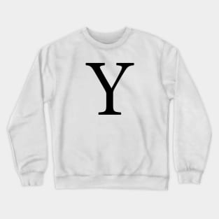 Black Y Crewneck Sweatshirt